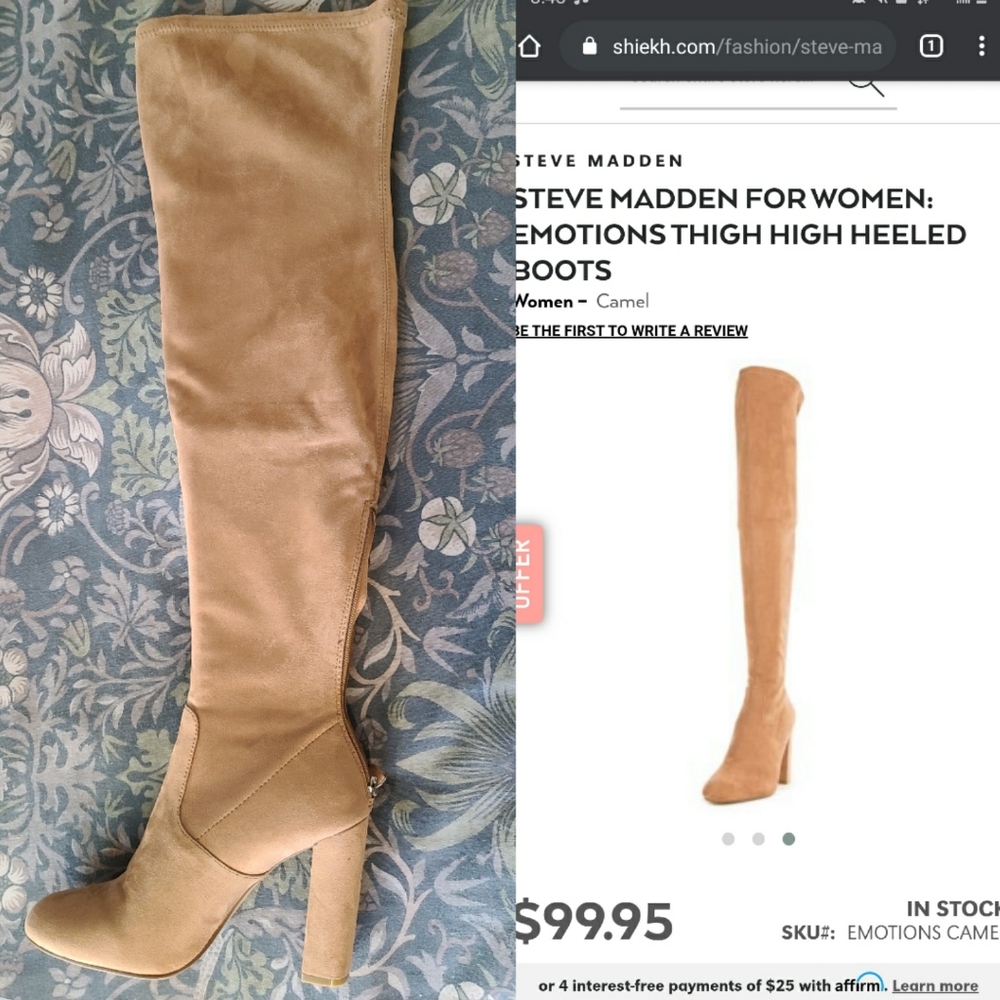 Steve Madden Emotions Over The Knee Boots